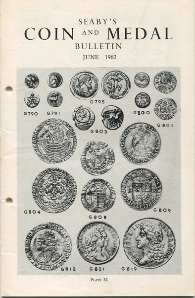 Seaby's Coin and Medal Bulletin for June 1962