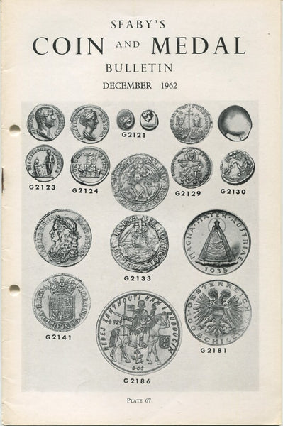 Seaby's Coin and Medal Bulletin for December 1962