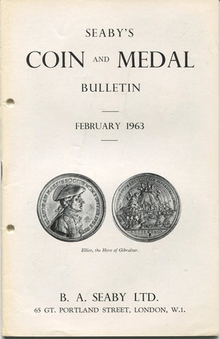 Seaby's Coin and Medal Bulletin for February 1963