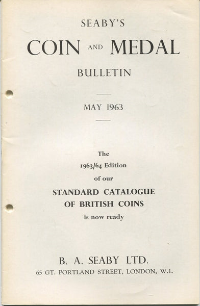 Seaby's Coin and Medal Bulletin for May 1963