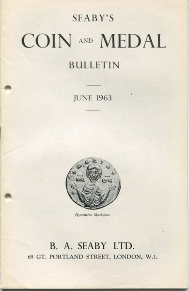 Seaby's Coin and Medal Bulletin for June 1963
