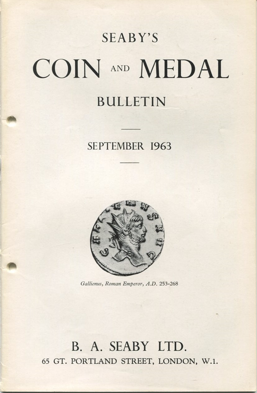 Seaby Seaby's Coin & Medal Bulletin, September 1963 - RP Coins