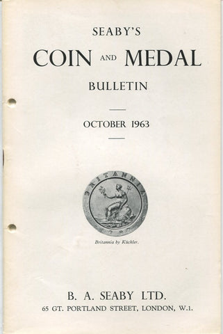 Seaby's Coin and Medal Bulletin for October 1963
