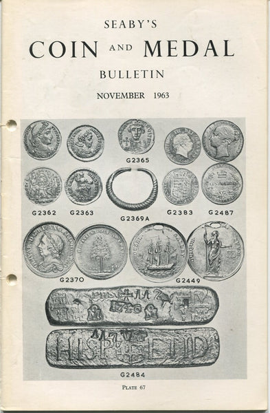 Seaby's Coin and Medal Bulletin for November 1963