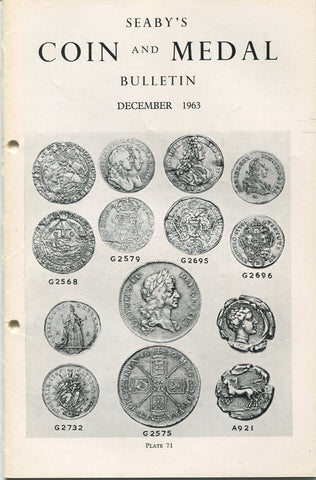 Seaby's Coin and Medal Bulletin for December 1963