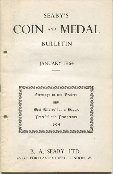 Seaby's Coin and Medal Bulletin for January 1964