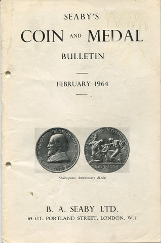 Seaby's Coin and Medal Bulletin for February 1964
