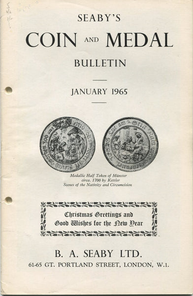 Seaby's Coin and Medal Bulletin for January 1965