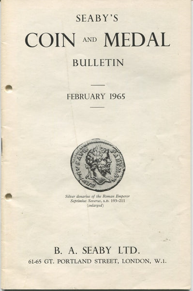 Seaby's Coin and Medal Bulletin for February 1965