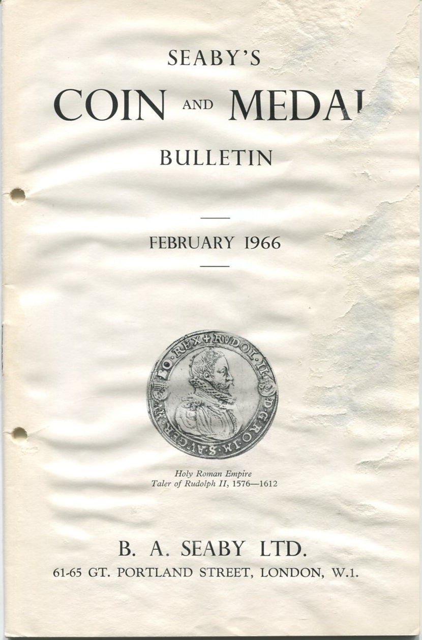 Seaby Seaby's Coin & Medal Bulletin, February 1966 - RP Coins