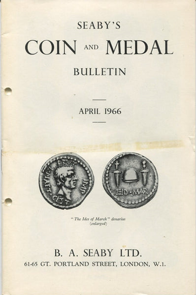 Seaby's Coin and Medal Bulletin for April 1966