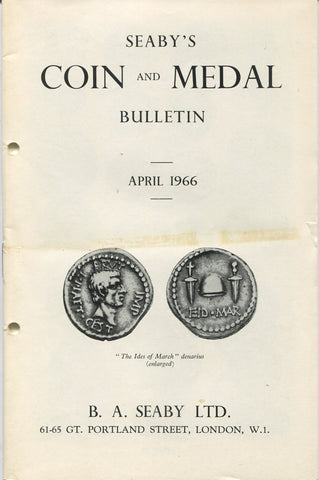 Seaby's Coin and Medal Bulletin for April 1966