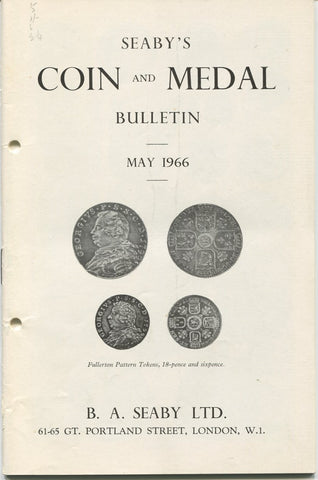 Seaby's Coin and Medal Bulletin for May 1966