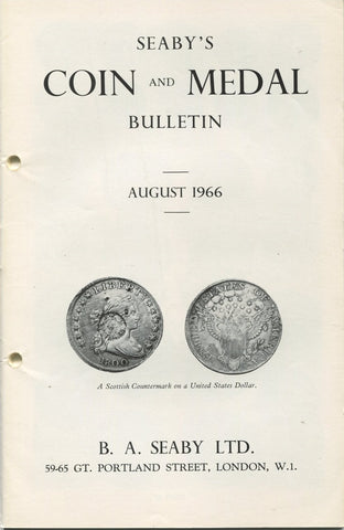 Seaby's Coin and Medal Bulletin for August 1966