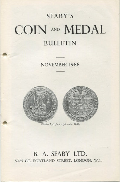 Seaby's Coin & Medal Bulletin, November 1966