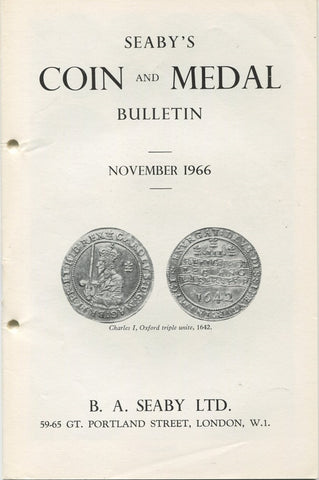 Seaby's Coin & Medal Bulletin, November 1966