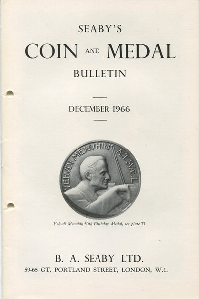 Seaby's Coin and Medal Bulletin for December 1966