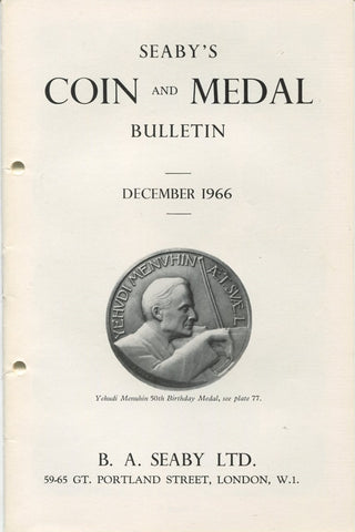 Seaby's Coin and Medal Bulletin for December 1966