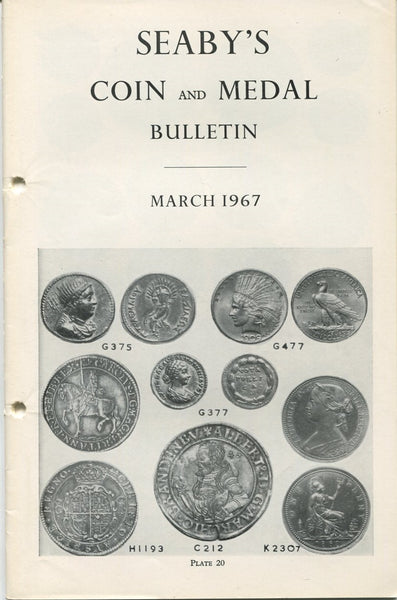 Seaby's Coin and Medal Bulletin for March 1967