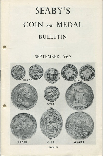 Seaby's Coin and Medal Bulletin for September 1967