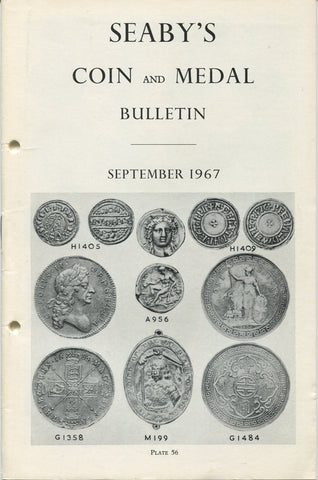 Seaby's Coin and Medal Bulletin for September 1967