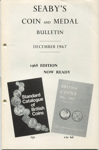 Seaby's Coin and Medal Bulletin for December 1967