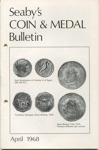 Seaby's Coin and Medal Bulletin for April 1968