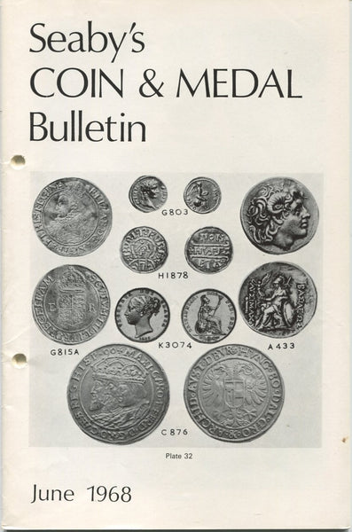Seaby's Coin and Medal  Bulletin for June 1968