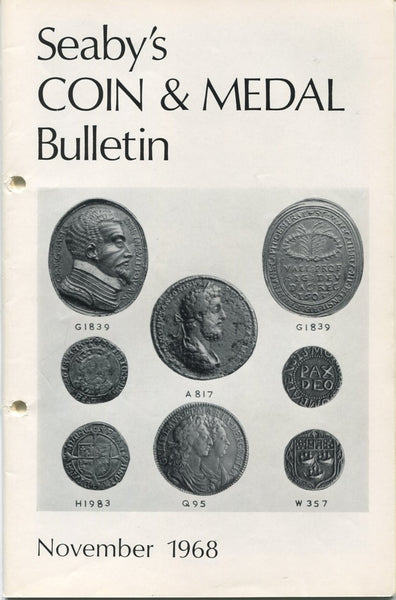 Seaby's Coin and Medal Bulletin for November 1968