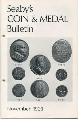 Seaby's Coin and Medal Bulletin for November 1968