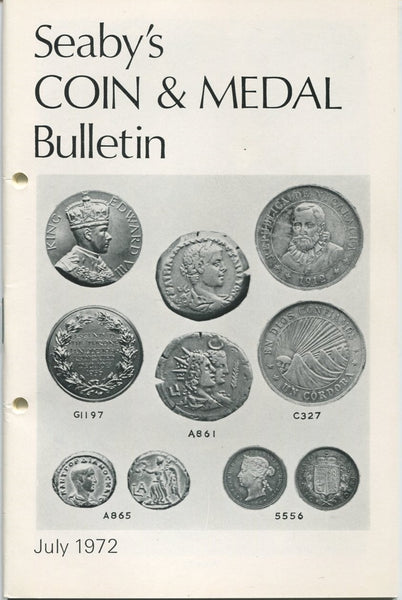 Seaby's Coin and Medal Bulletin for July 1972