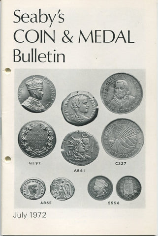 Seaby's Coin and Medal Bulletin for July 1972