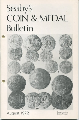 Seaby's Coin and Medal Bulletin for August 1972