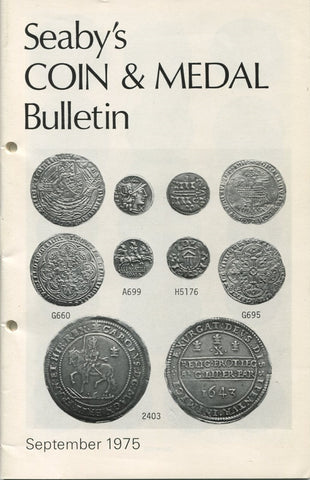 Cover image of Seaby's Bulletin for September 1975