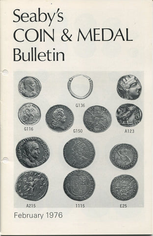 Seaby's Coin and Medal Bulletin for February 1976