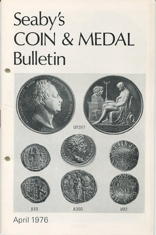Seaby's Coin and Medal Bulletin for April 1976