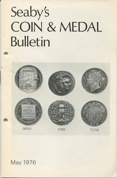 Seaby's Coin and Medal Bulletin for May 1976