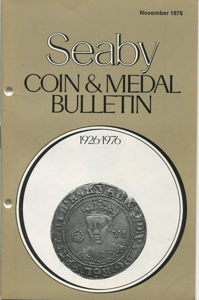 Seaby's Coin and Medal Bulletin for November 1976