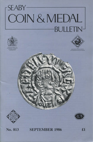 Seaby's Coin and Medal Bulletin for September 1986