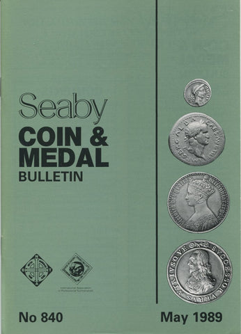 Seaby's Coin and Medal Bulletin for May 1989