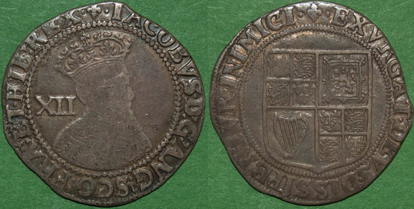 Image of a James the First second coinage shilling