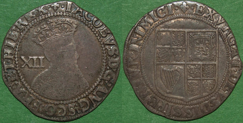 Image of a James the First second coinage shilling
