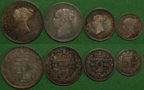 Set of 1882 Maundy coins
