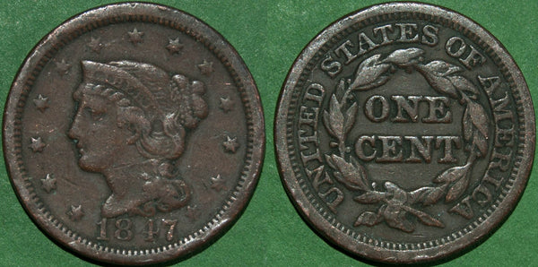 USA 1847 One Cent