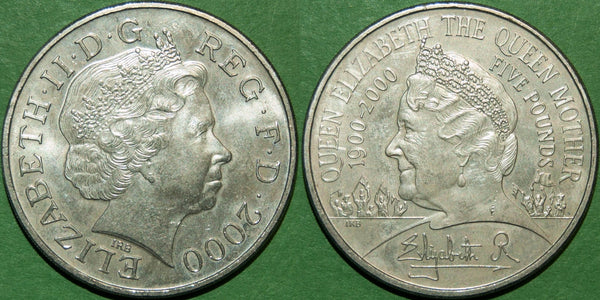 2000 Five Pounds, Queen Mother