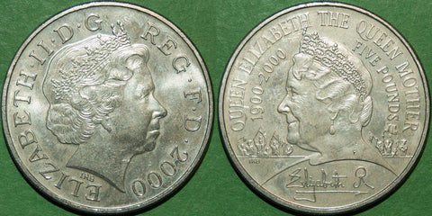 2000 Five Pounds, Queen Mother