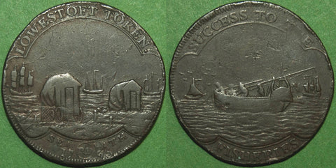 Lowestoft 1795 Halfpenny Token