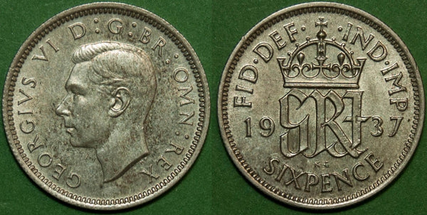 1937 Sixpence