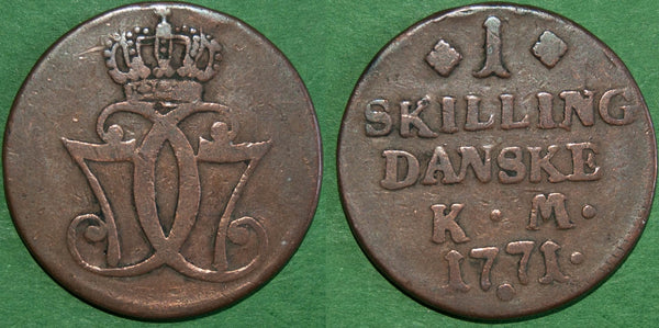 Denmark 1771 One Skilling