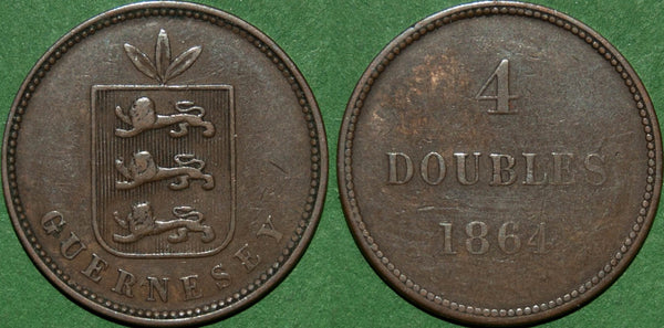 Image of a Guernsey 4 doubles coin